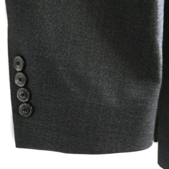 Jos A Bank Blazer Sports Coat Pure Wool Steel Grey 2 Button Dual Vent 42R - Picture 4 of 12
